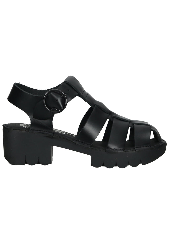 FLY London Sandalen Leder Schwarz