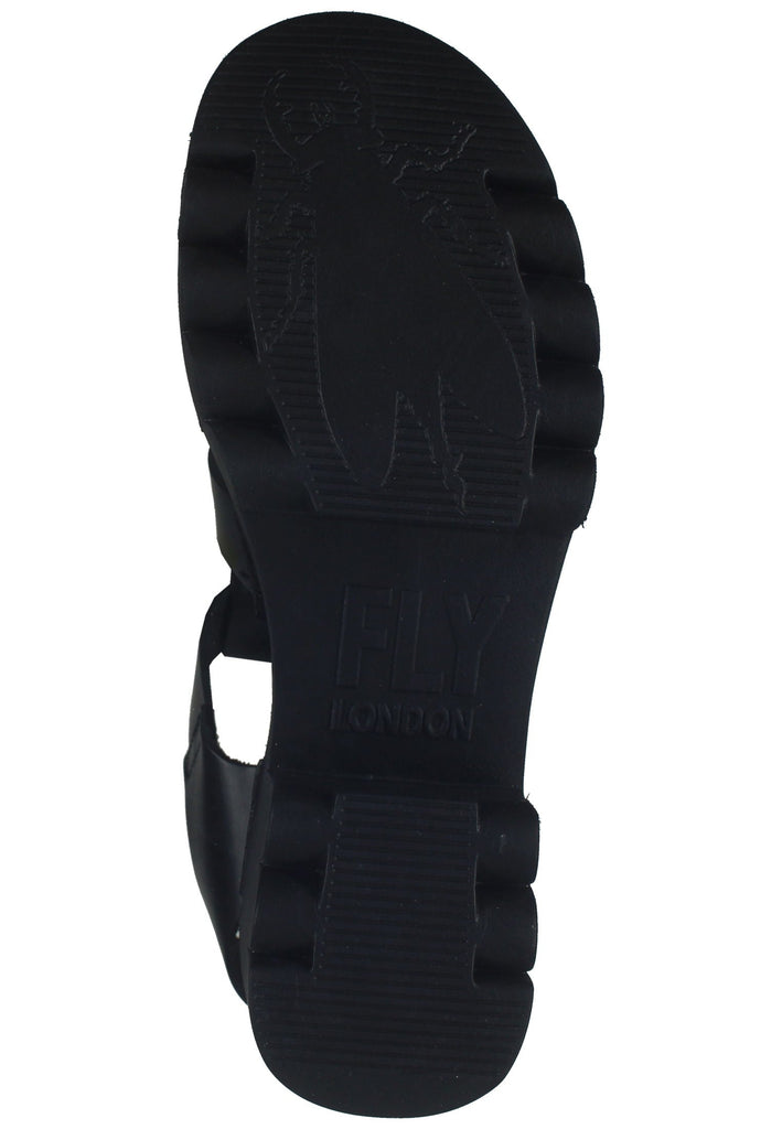 FLY London Sandalen Leder Schwarz