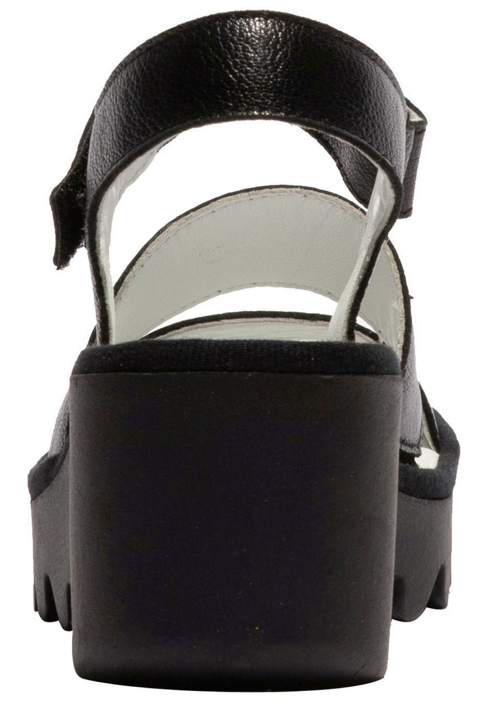 FLY London Sandalen Leder Schwarz