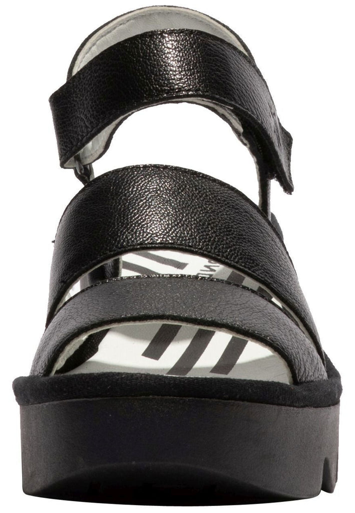 FLY London Sandalen Leder Schwarz