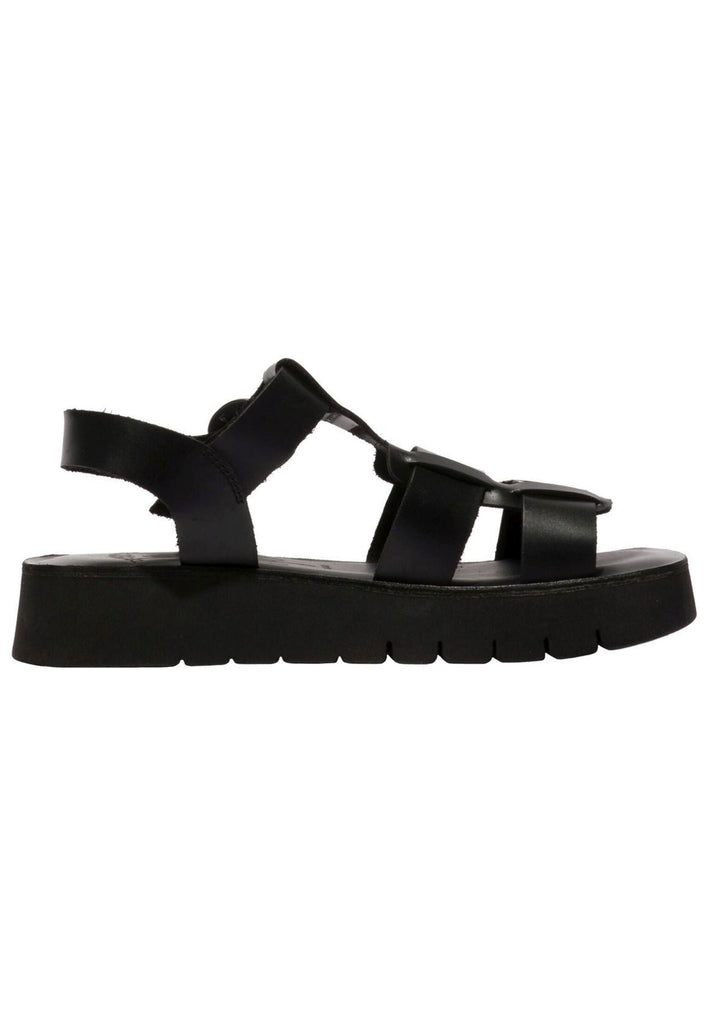 FLY London Sandalen Leder Schwarz