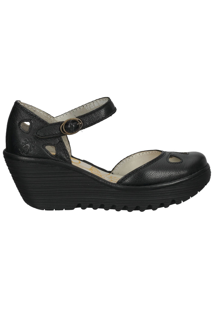 FLY London Sandalen Leder Schwarz