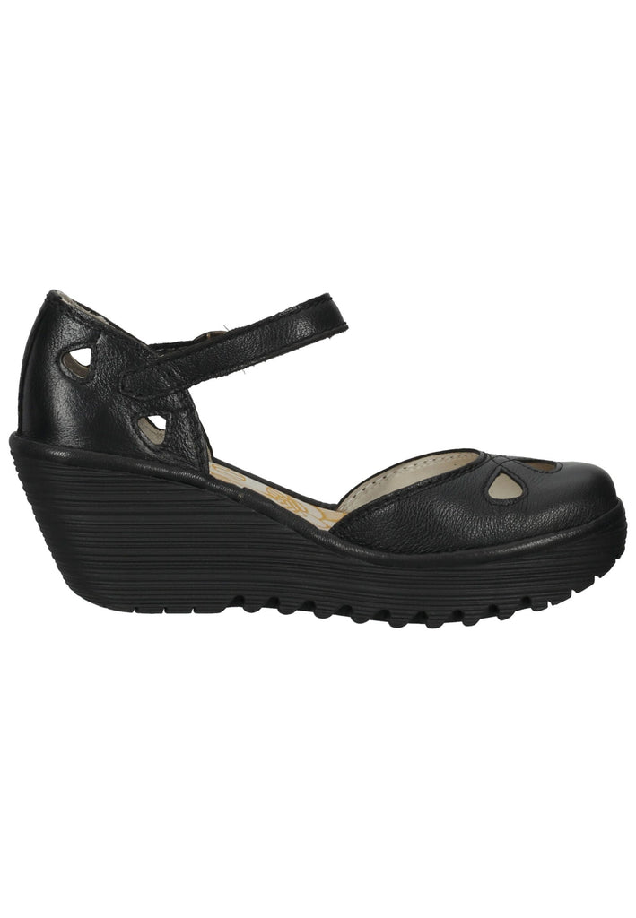 FLY London Sandalen Leder Schwarz