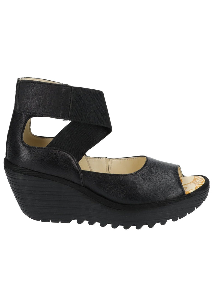 FLY London Sandalen Leder Schwarz