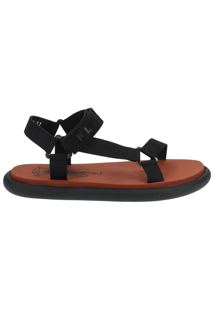 FLY London Sandalen Leder Schwarz