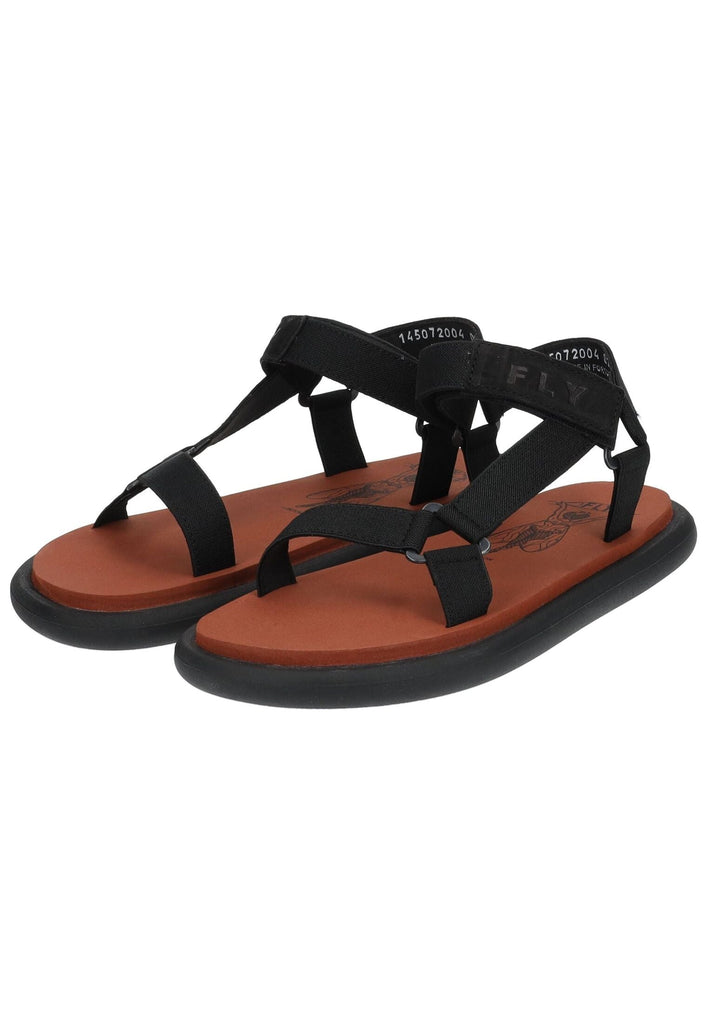 FLY London Sandalen Leder Schwarz