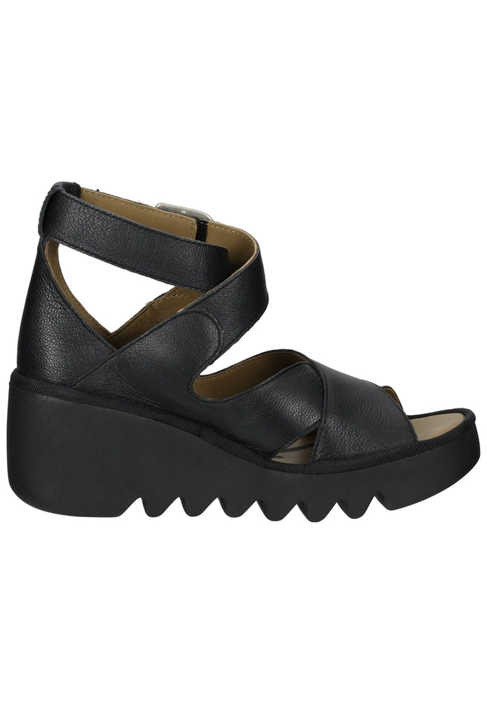 FLY London Sandalen Leder Schwarz