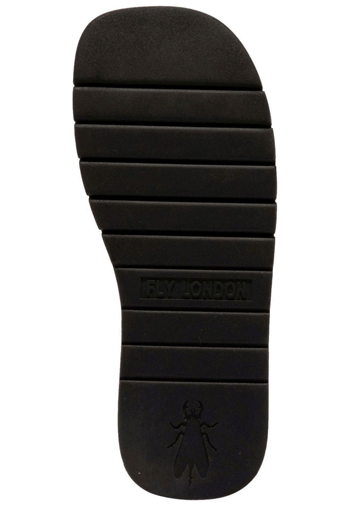 FLY London Sandalen Leder/Textil Army