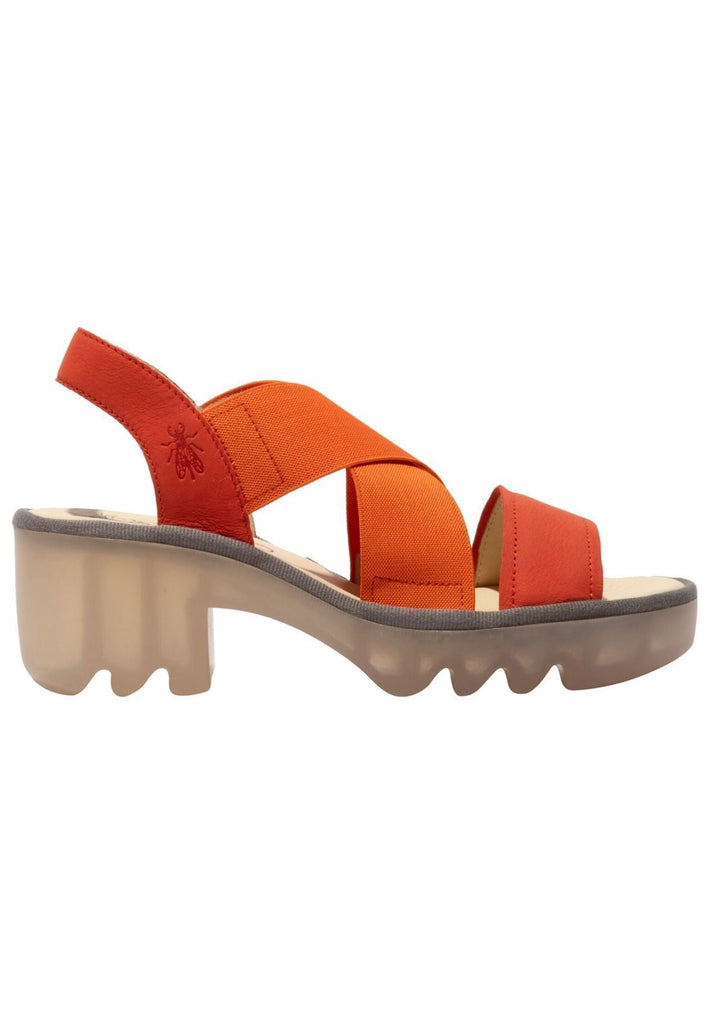 FLY London Sandalen Leder/Textil Orange