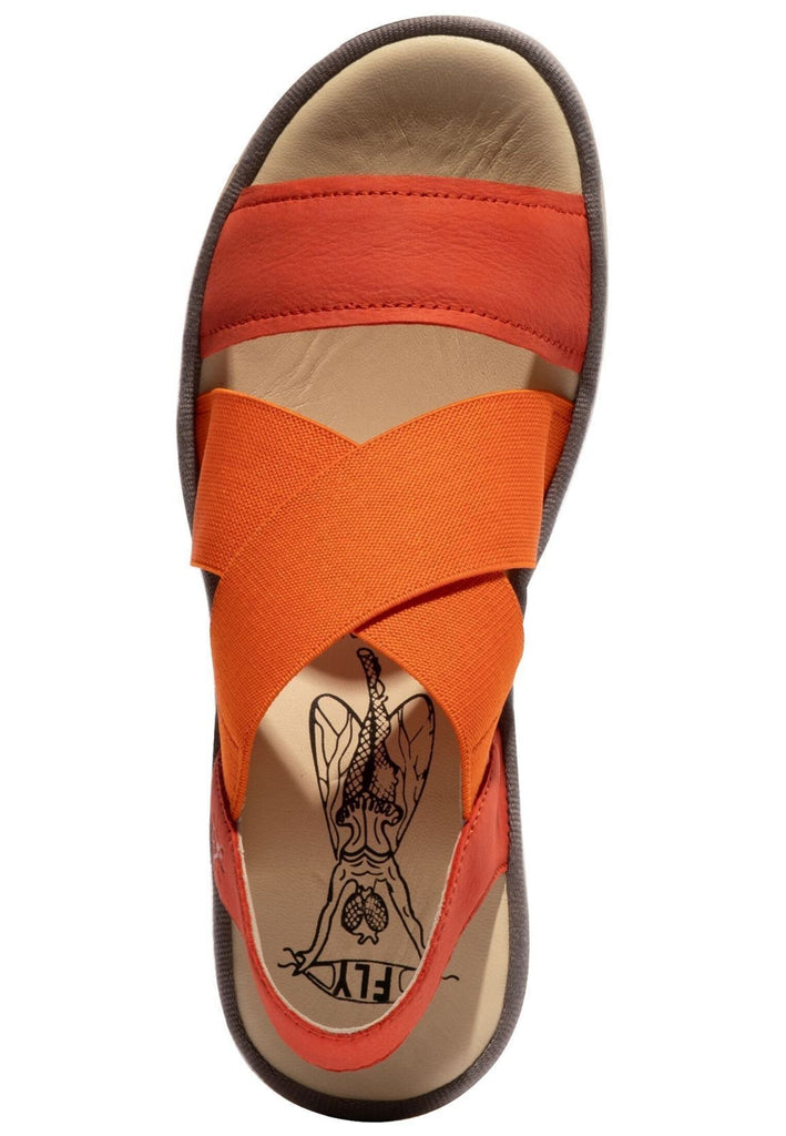 FLY London Sandalen Leder/Textil Orange