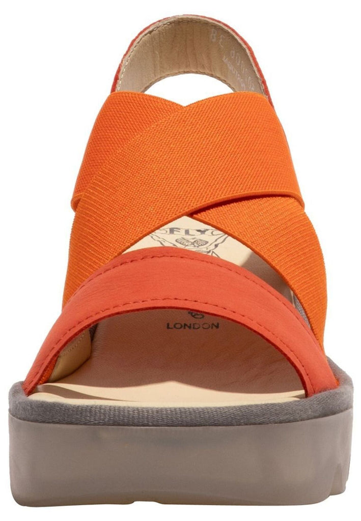 FLY London Sandalen Leder/Textil Orange