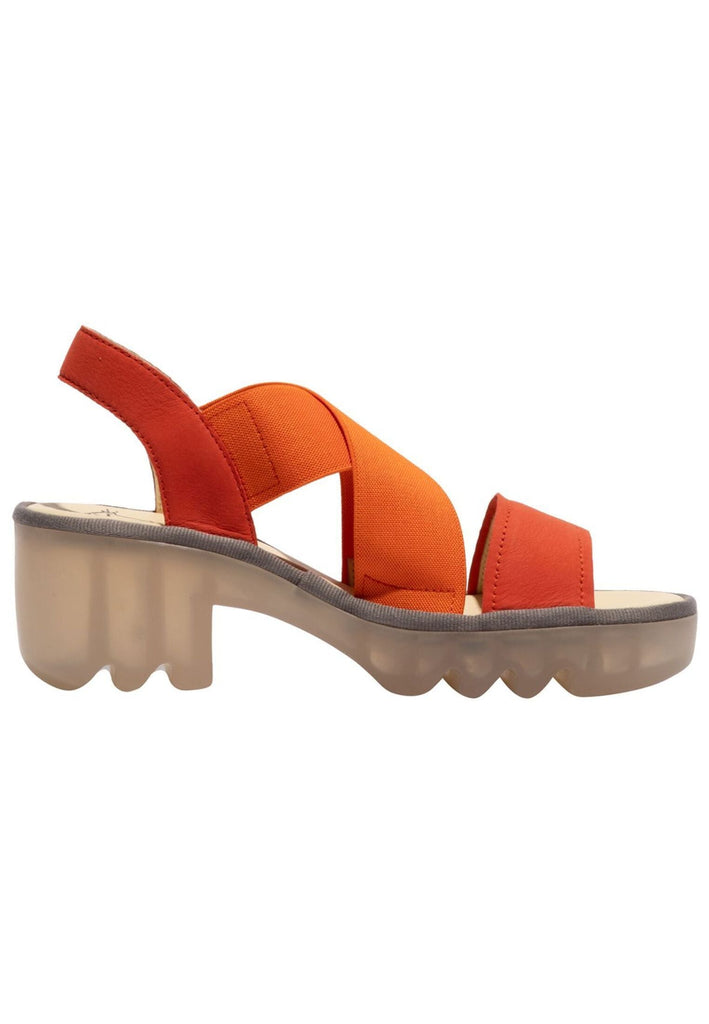 FLY London Sandalen Leder/Textil Orange