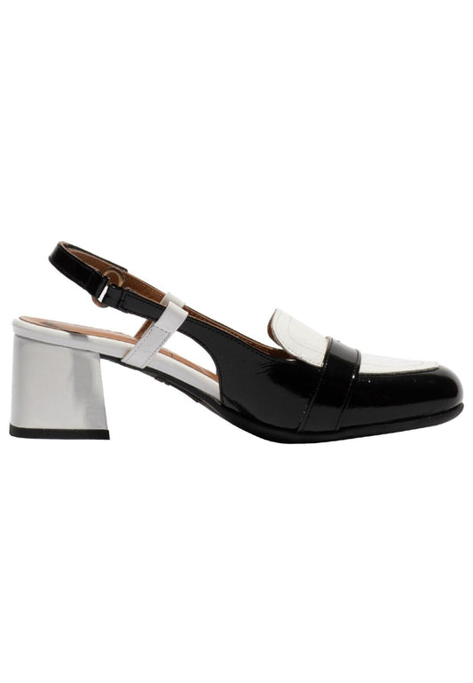 FLY London Sandalen Leder Weiß/Schwarz