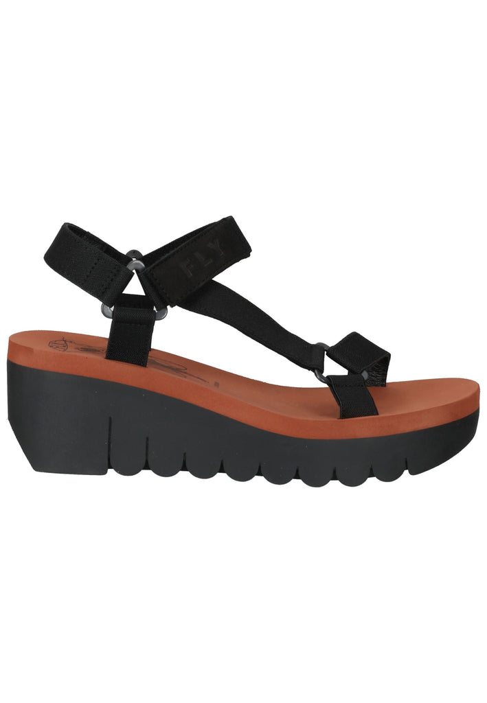 FLY London Sandalen Textil Schwarz