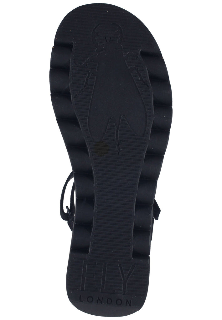 FLY London Sandalen Textil Schwarz