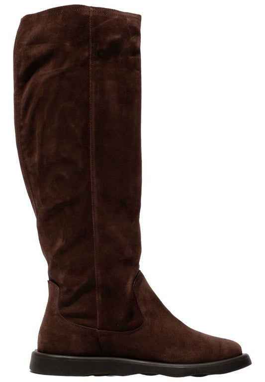 FLY London Stiefel Veloursleder Dunkelbraun