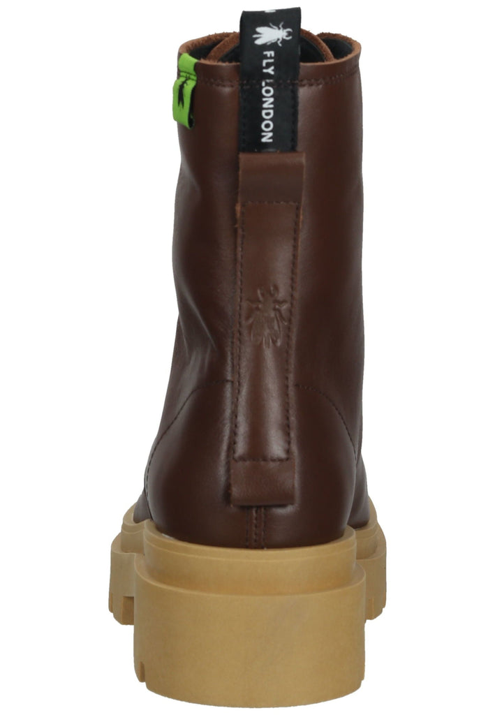 FLY London Stiefelette Leder Chocolate