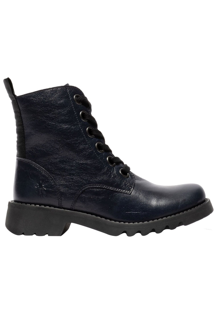FLY London Stiefelette Leder Navy