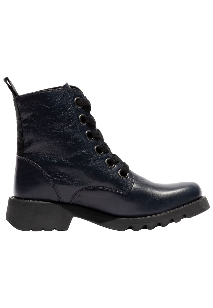 FLY London Stiefelette Leder Navy