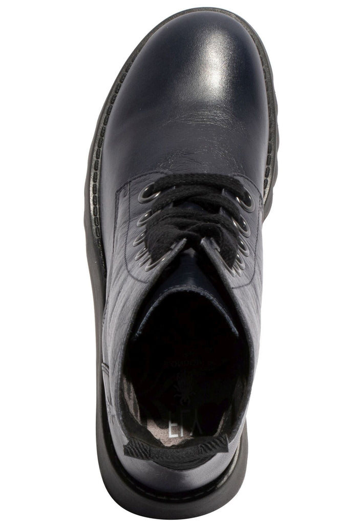 FLY London Stiefelette Leder Navy