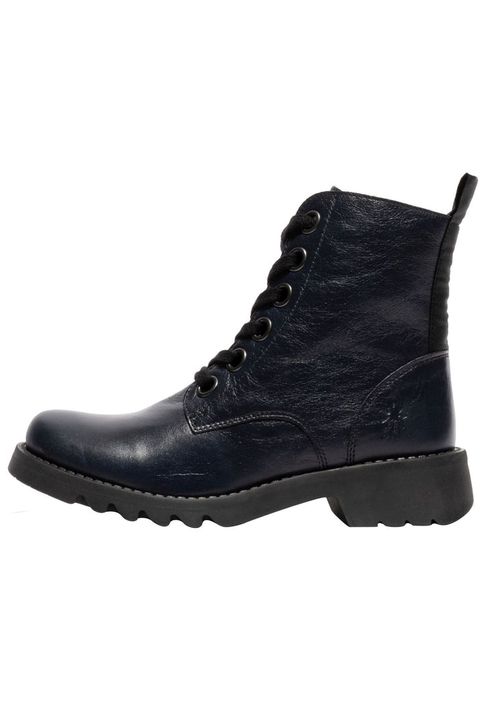 FLY London Stiefelette Leder Navy