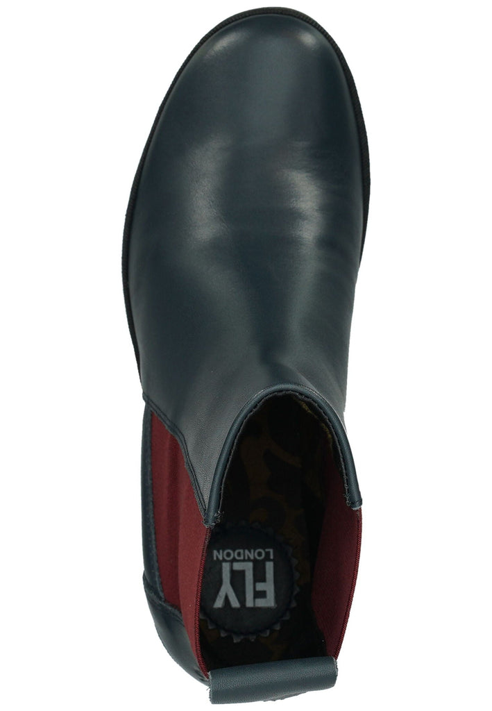 FLY London Stiefelette Leder Navy