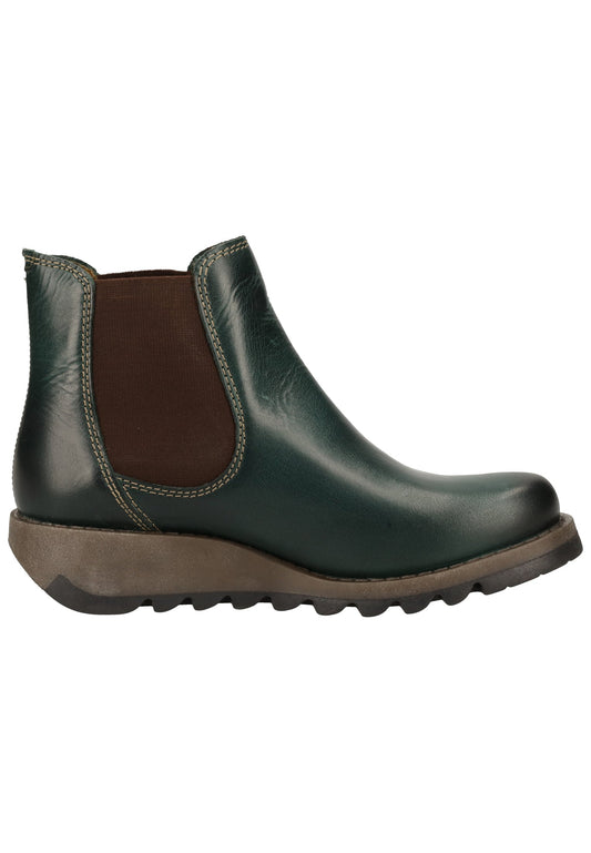 FLY London Stiefelette Leder Petrol
