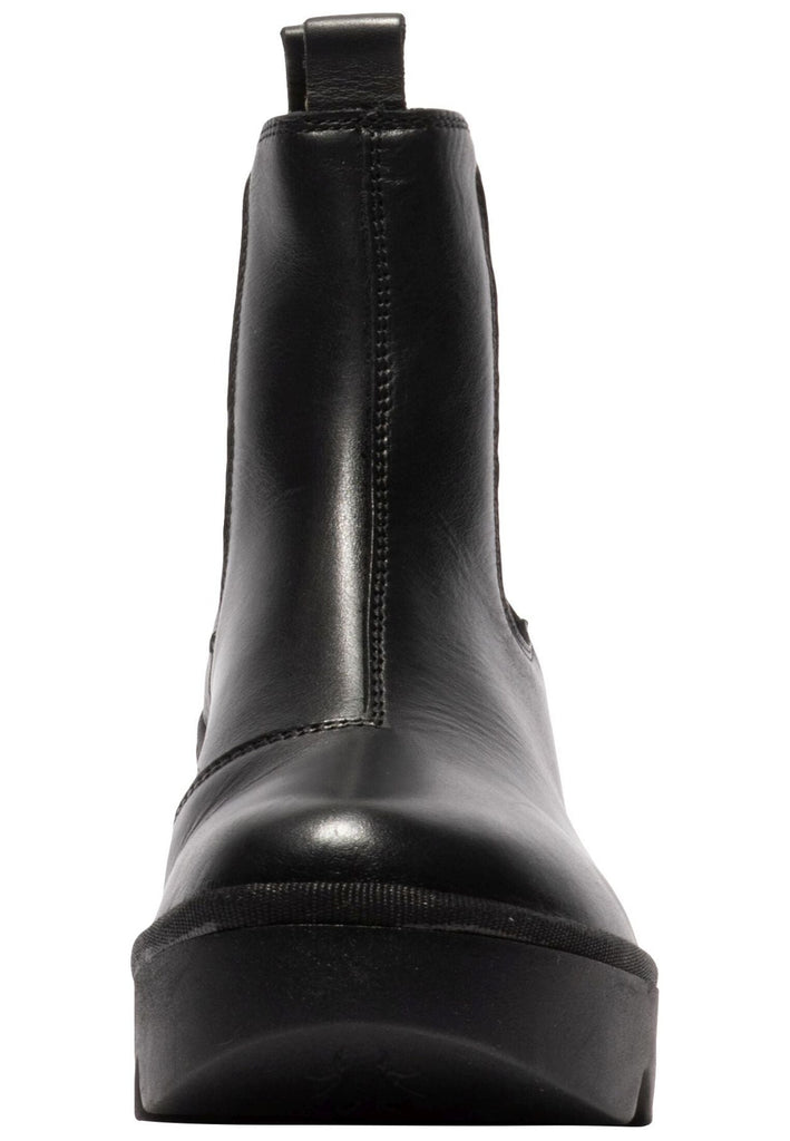 FLY London Stiefelette Leder Schwarz
