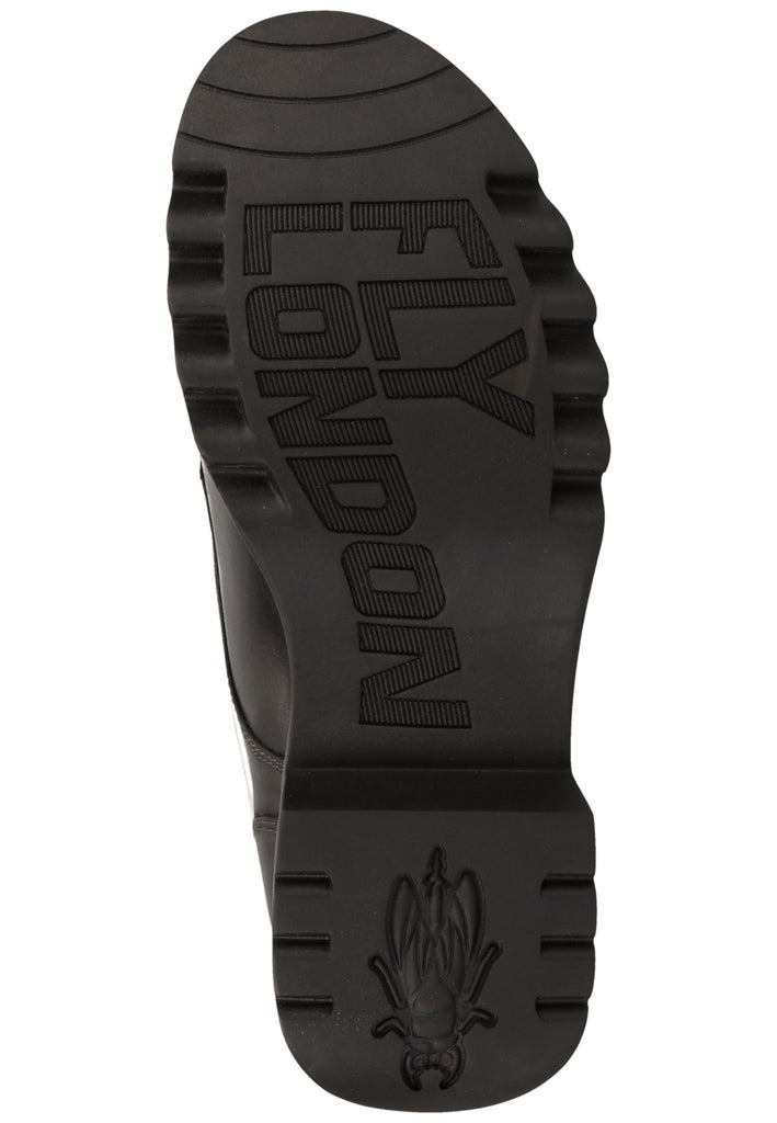 FLY London Stiefelette Leder Schwarz