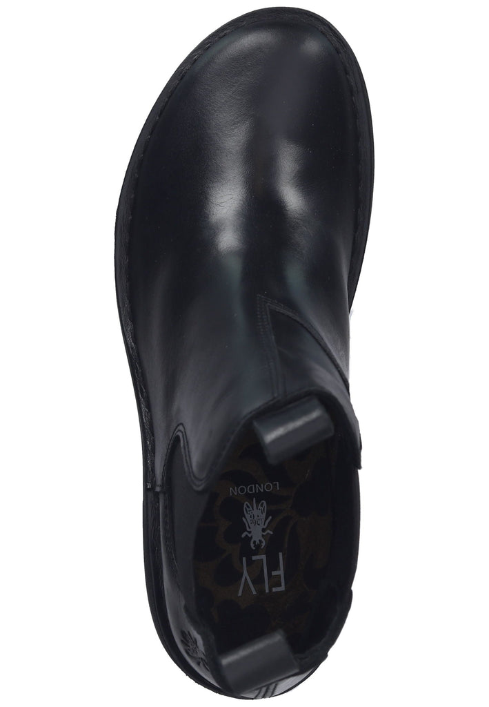 FLY London Stiefelette Leder Schwarz