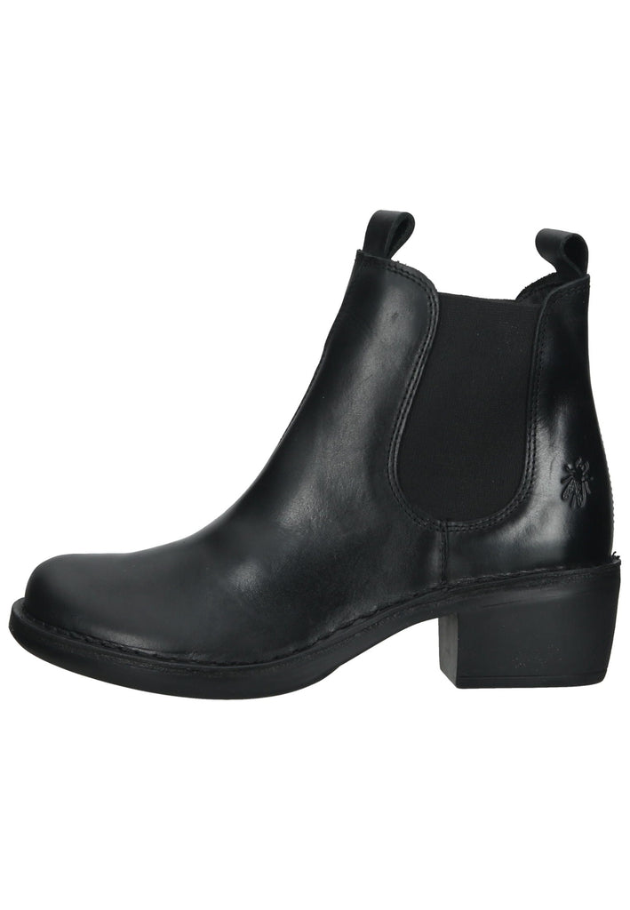 FLY London Stiefelette Leder Schwarz