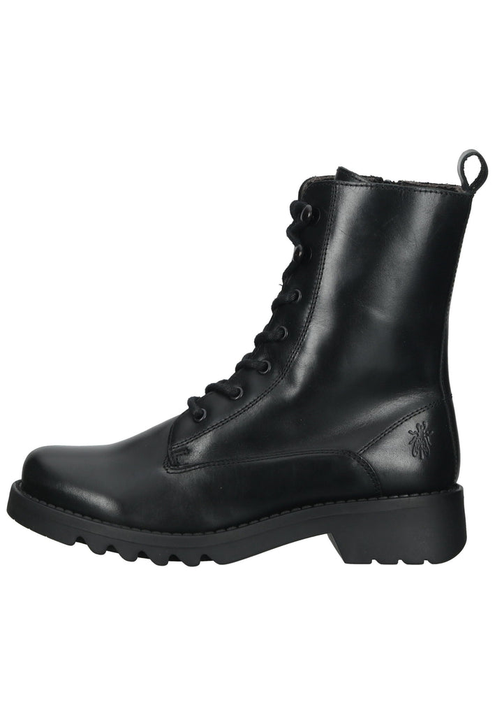 FLY London Stiefelette Leder Schwarz