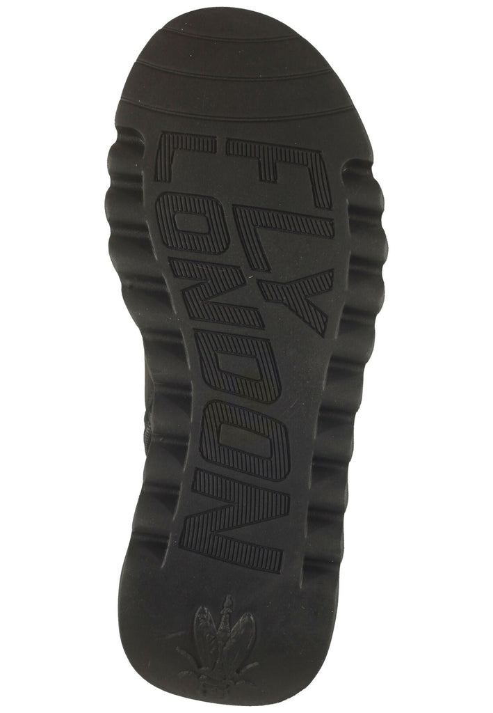 FLY London Stiefelette Leder Schwarz