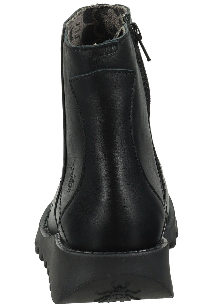 FLY London Stiefelette Leder Schwarz