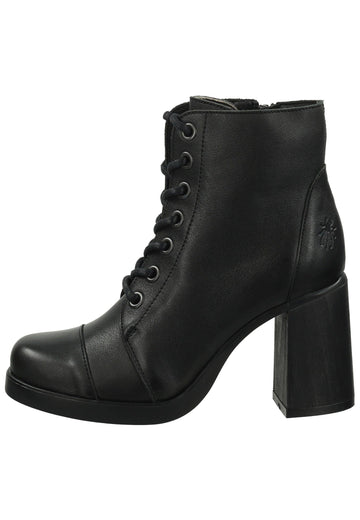 FLY London Stiefelette Leder Schwarz