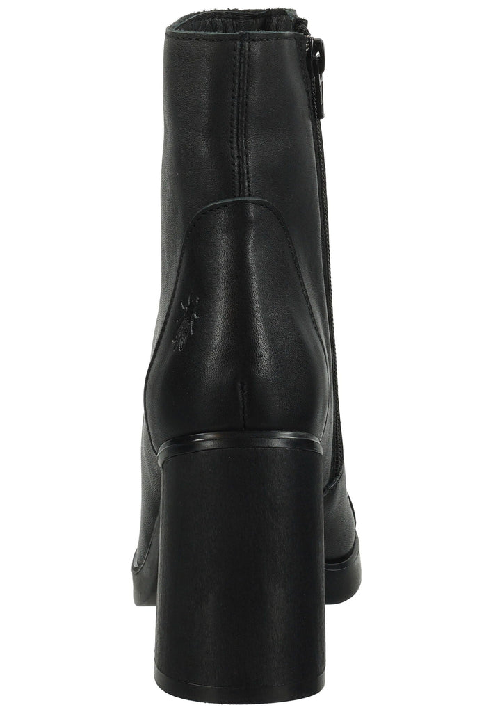 FLY London Stiefelette Leder Schwarz