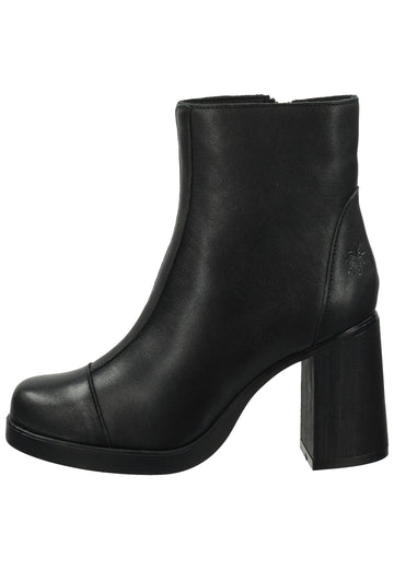 FLY London Stiefelette Leder Schwarz