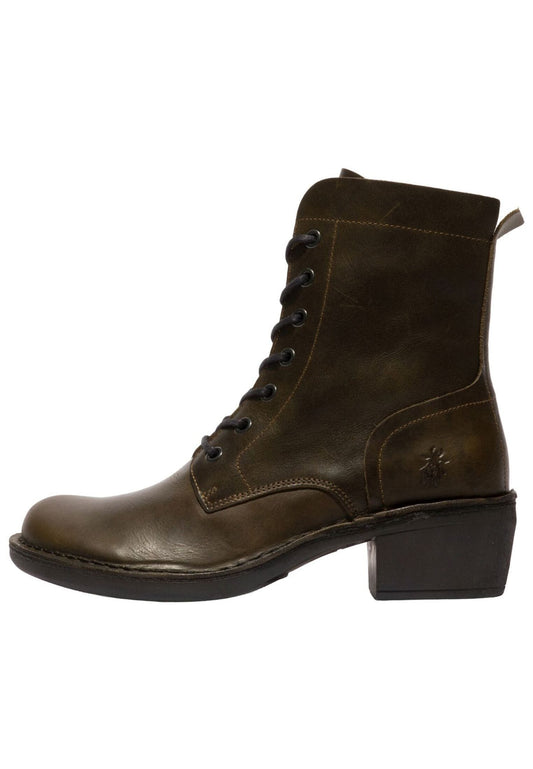 FLY London Stiefelette Leder Schwarz