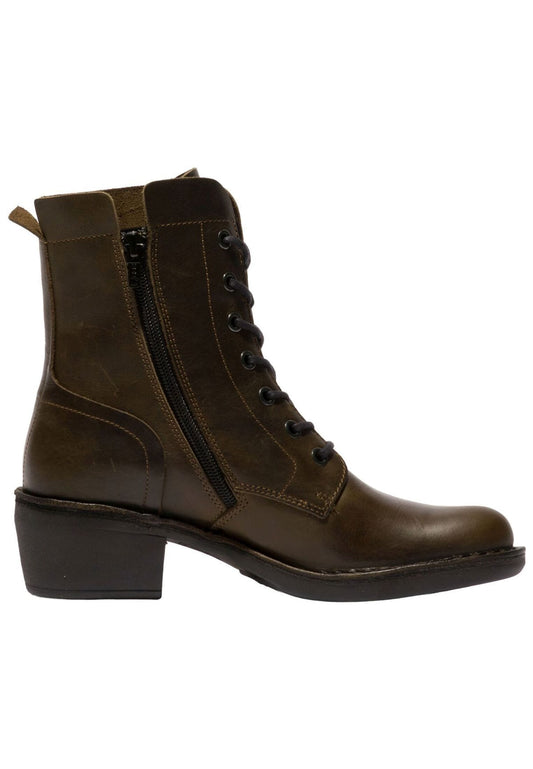 FLY London Stiefelette Leder Schwarz