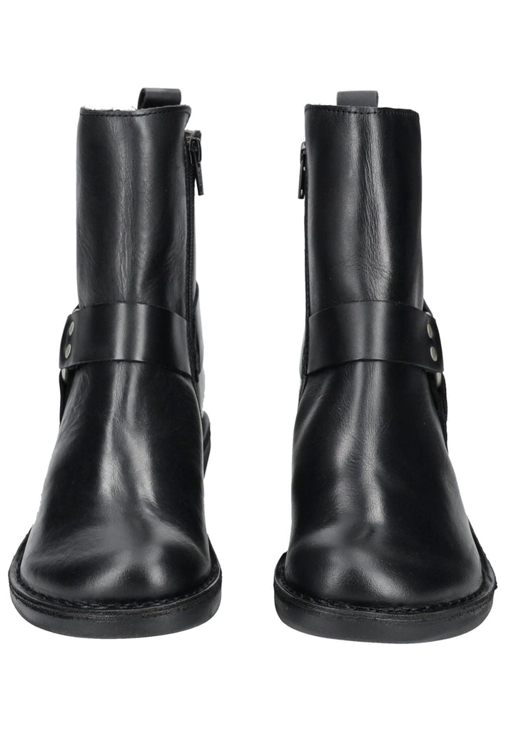 FLY London Stiefelette Leder Schwarz Warmfutter