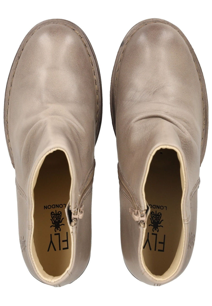 FLY London Stiefelette Leder Taupe
