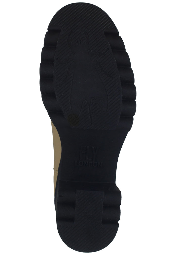 FLY London Stiefelette Leder/Textil Beige