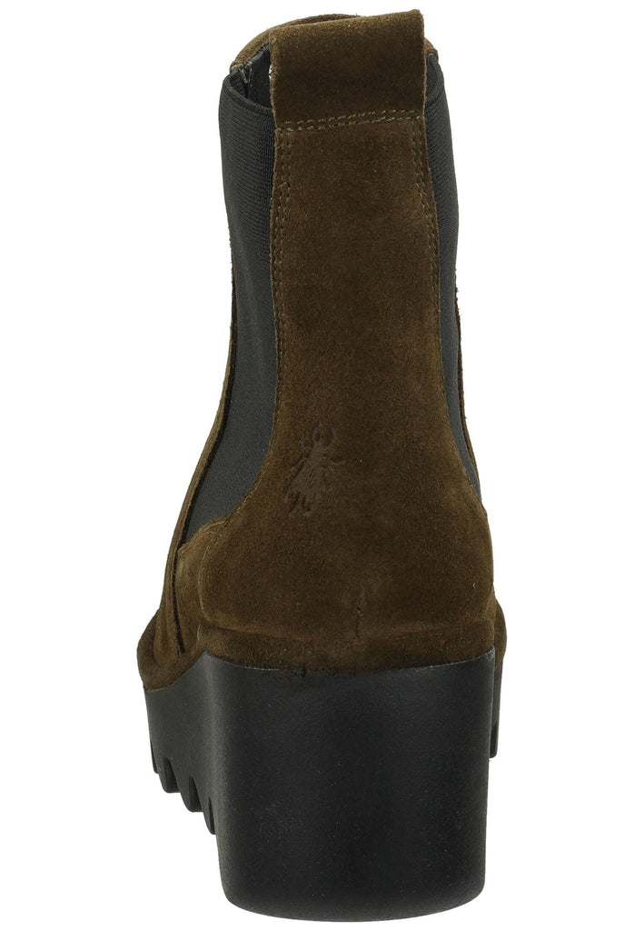 FLY London Stiefelette Leder/Textil Braun Warmfutter