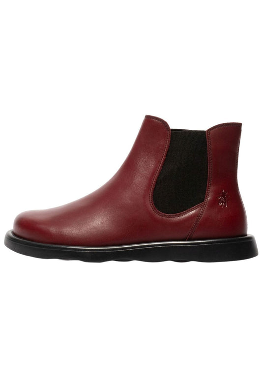 FLY London Stiefelette Leder/Textil Burgundy