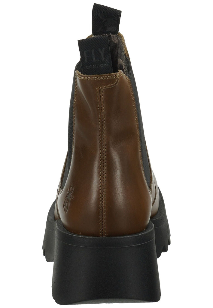 FLY London Stiefelette Leder/Textil Oliv Warmfutter