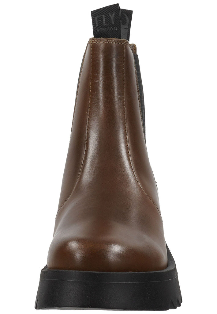 FLY London Stiefelette Leder/Textil Oliv Warmfutter