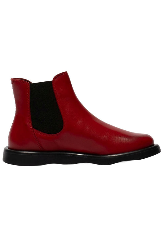 FLY London Stiefelette Leder/Textil Rot