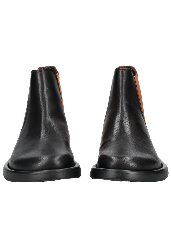 FLY London Stiefelette Leder/Textil Schwarz/Rot