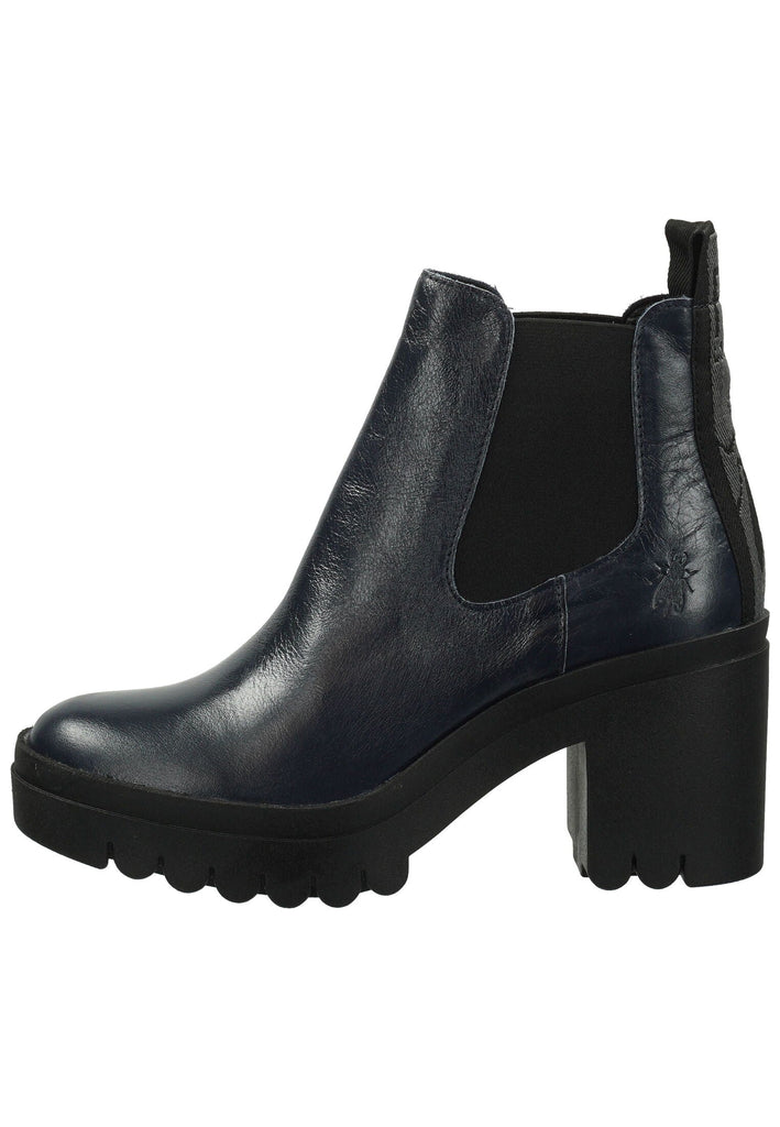 Stiefeletten FLY London Stiefelette Leder Navy