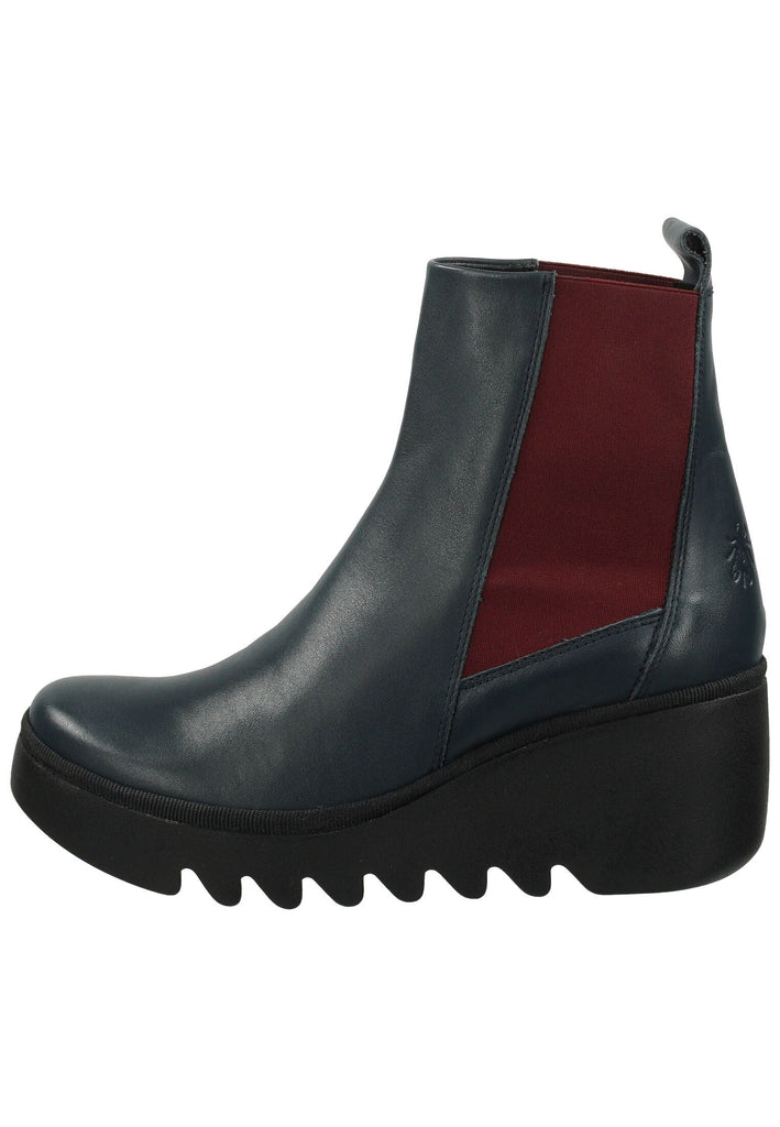 Stiefeletten FLY London Stiefelette Leder Navy